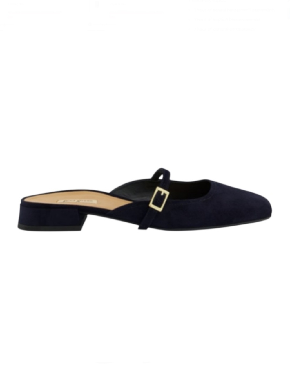Slip-on mules. Black suede leather Women Us sizes